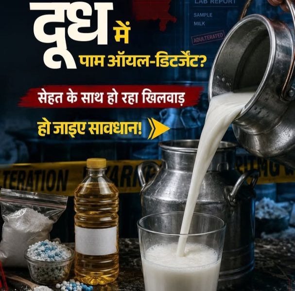 दूध में MILK पाम ऑयल डिटर्जेंट सेहत के साथ हो रहा खिलवाड़ हो जाइए सावधान