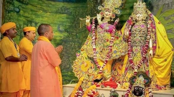 मथुरा को दुल्हन की तरह सजाया गया, श्रीकृष्ण जन्माष्टमी समारोह में शामिल होंने आज मथुरा पहुंचेंगे मुख्यमंत्री योगी आदित्यनाथ